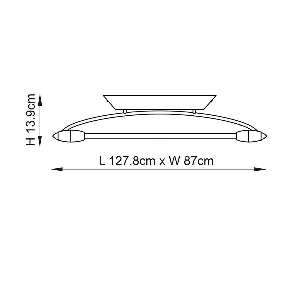 Harper LED 2lt medium flush