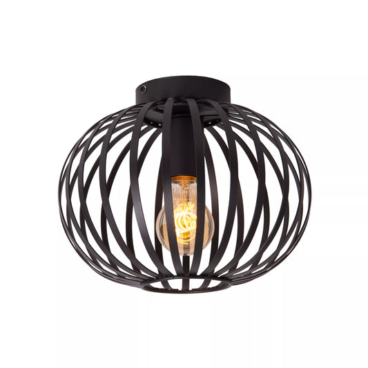 Lucide MANUELA - Flush ceiling light - Ø 25 cm - 1xE27 - Black