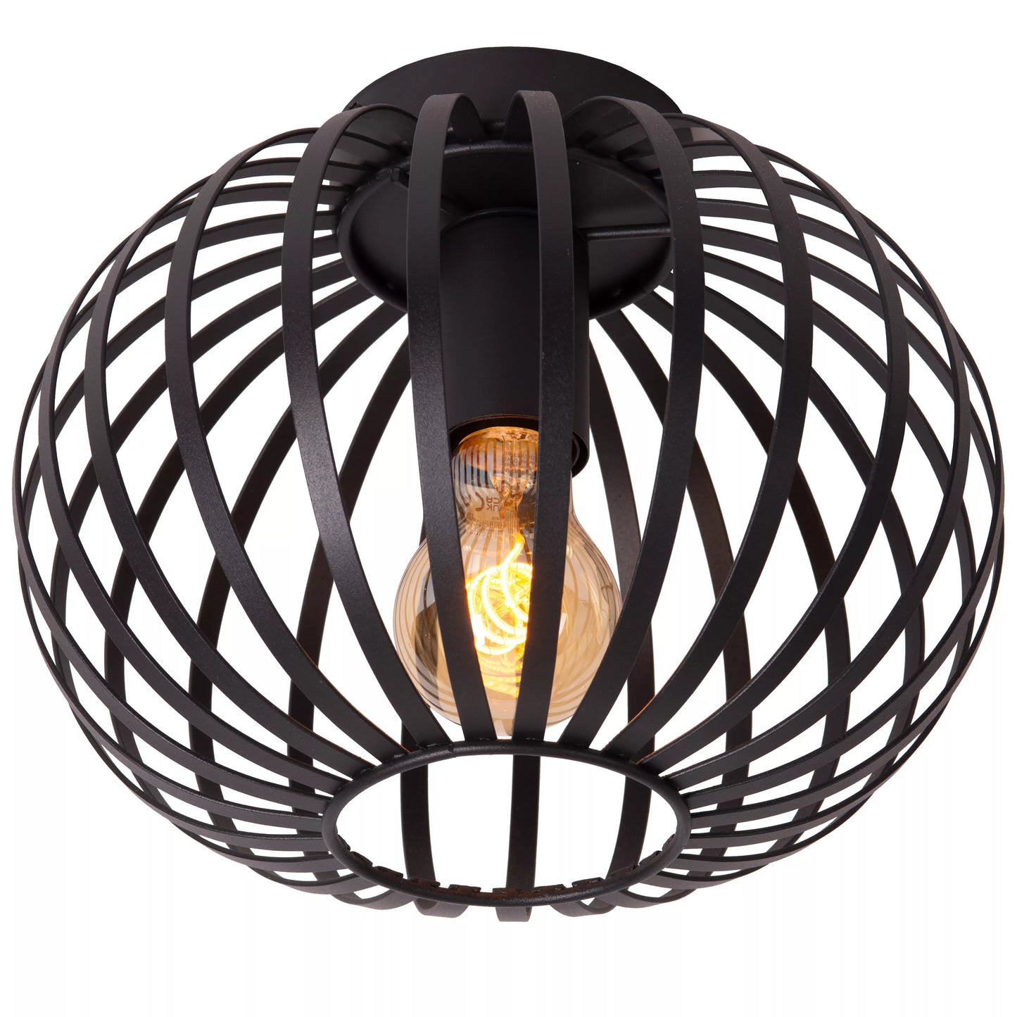 Lucide MANUELA - Flush ceiling light - Ø 25 cm - 1xE27 - Black