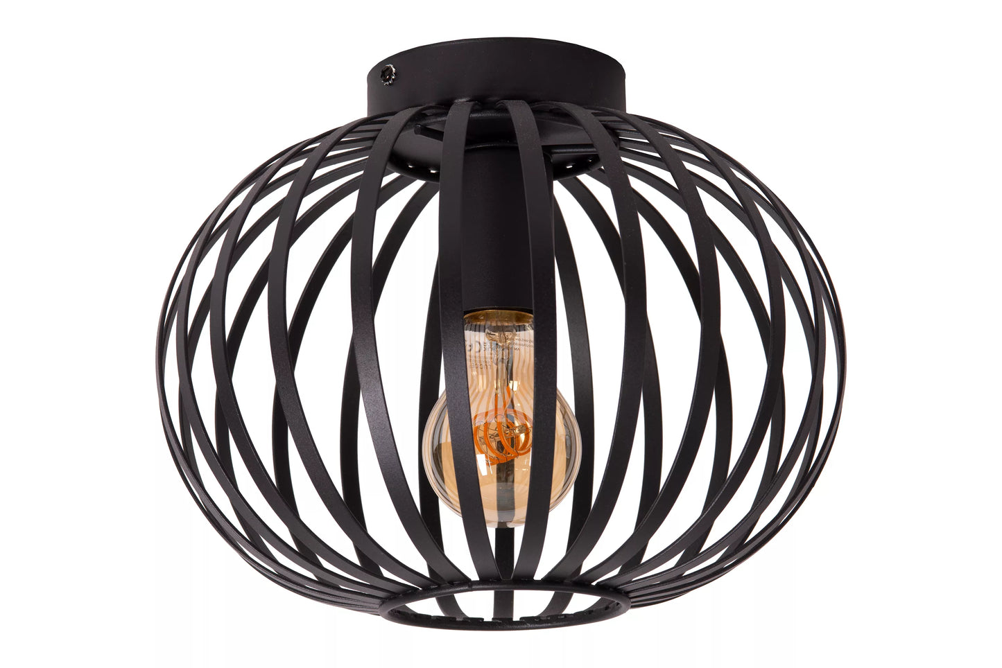 Lucide MANUELA - Flush ceiling light - Ø 25 cm - 1xE27 - Black
