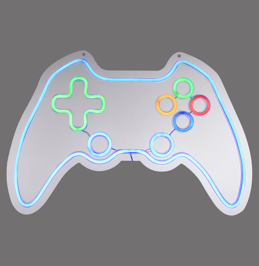 Neon-Gamer - Neon-Led-Picture - Multi-Coloured - By Just Light - (85022-70)