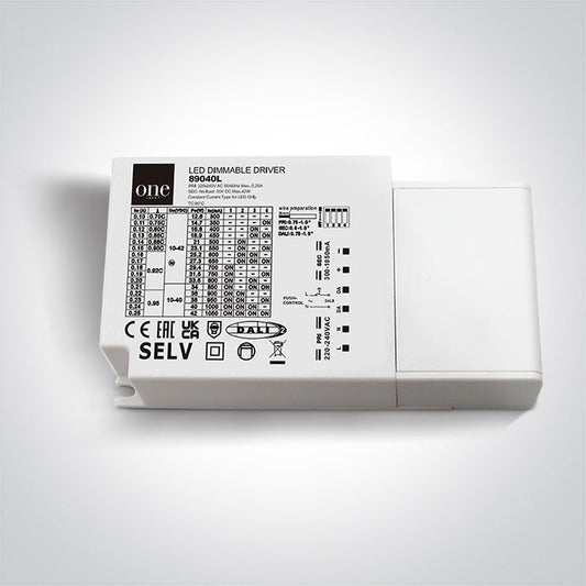 Adjustable Constant Current DALI Dimmable Range