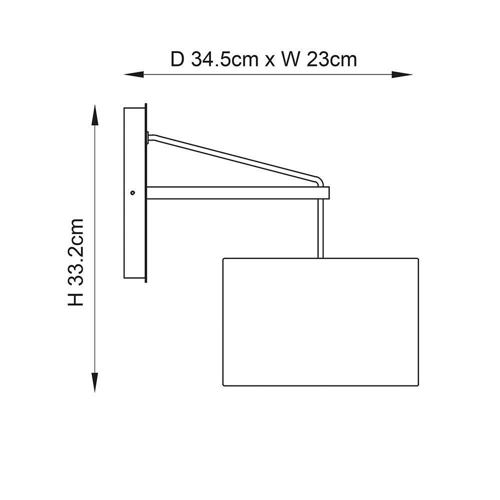 Milan 1Lt Wall - Nickel