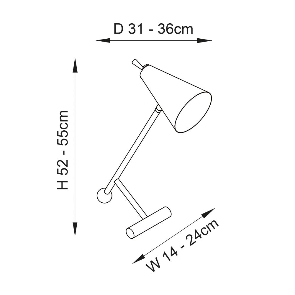 Everett Task Table - Black