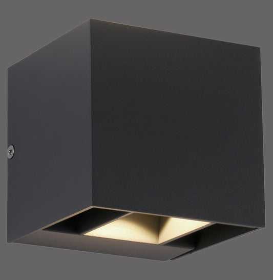 Block - Wall Light - Anthrazit - By Paul Neuhaus - (9493-13)