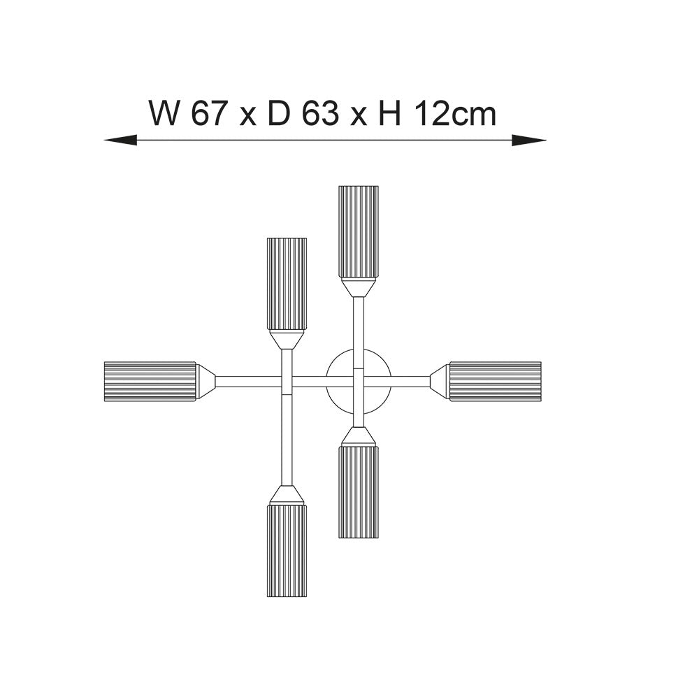 Natori 6Lt S/Flush IP44  - Chrome