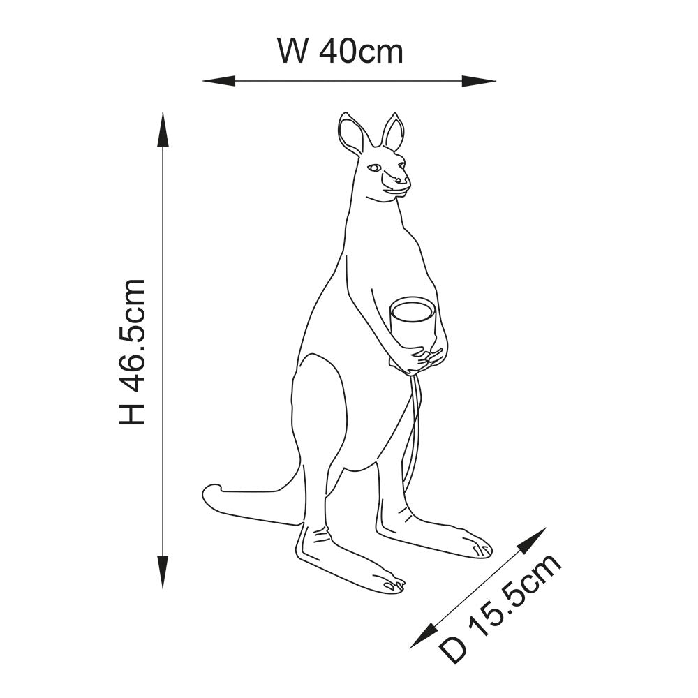 Kangaroo Table - Silver