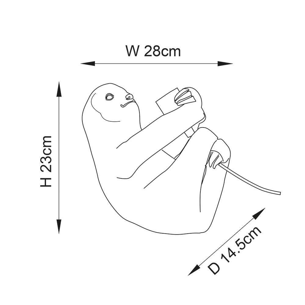 Usain Sloth Table - Silver