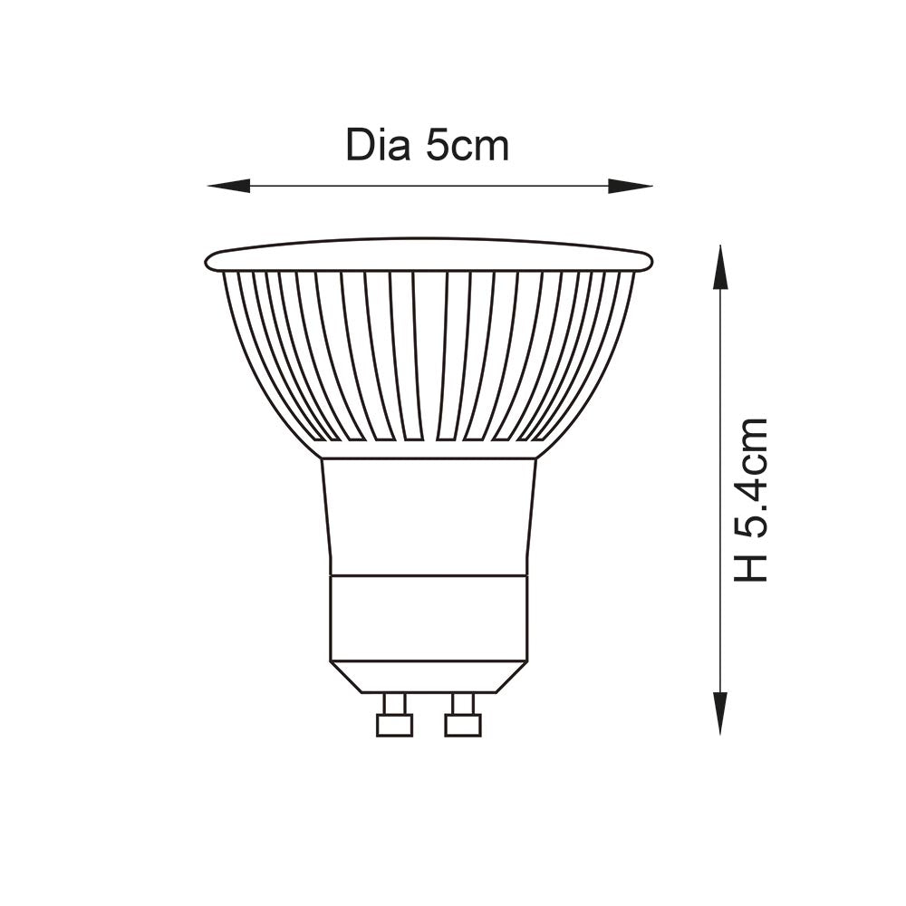 GU10 LED SMD Dimmable 60 degrees