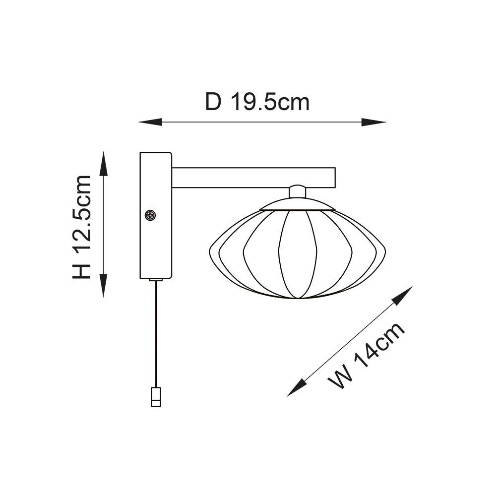 Mobias Wall IP44  - Satin Brass