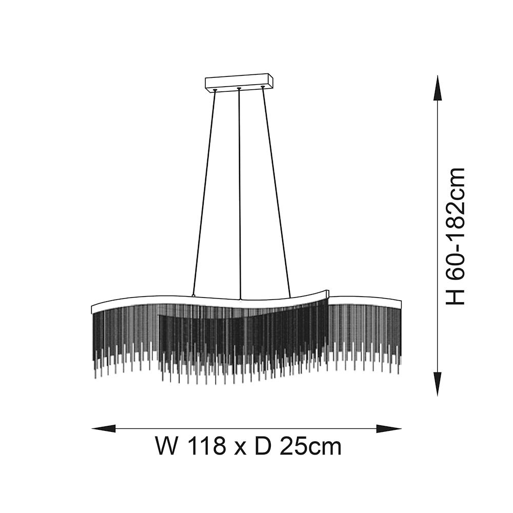 Orphelia Criss Cross 2lt pendant