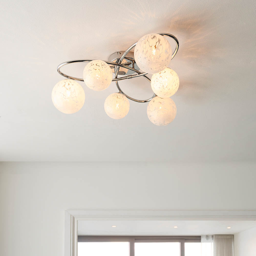 Maye 6 Light Semi Flush