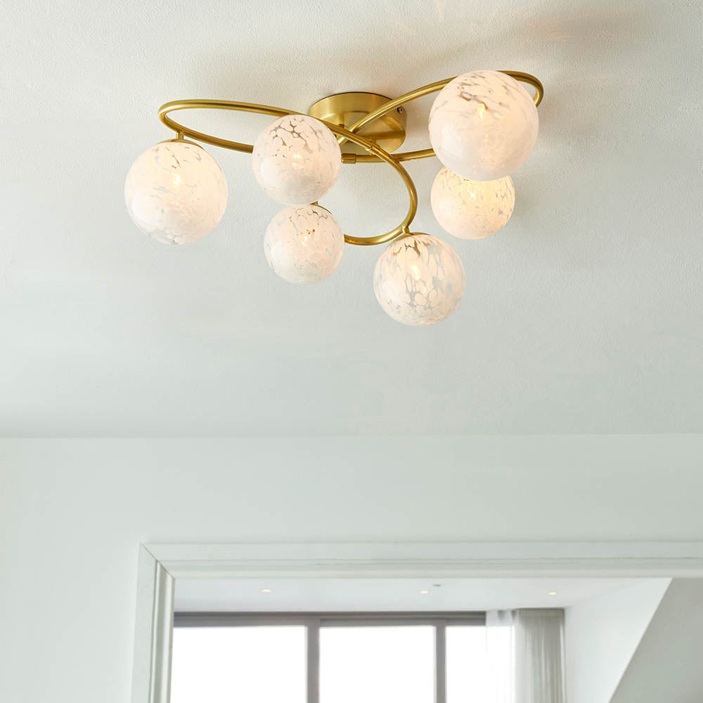 Maye 6 Light Semi Flush