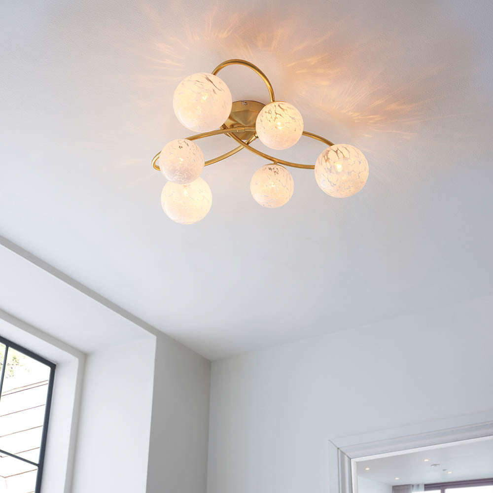 Maye 6 Light Semi Flush