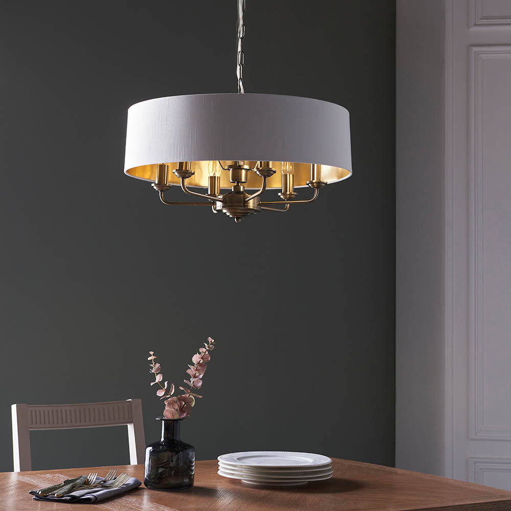 Highclere 6lt pendant