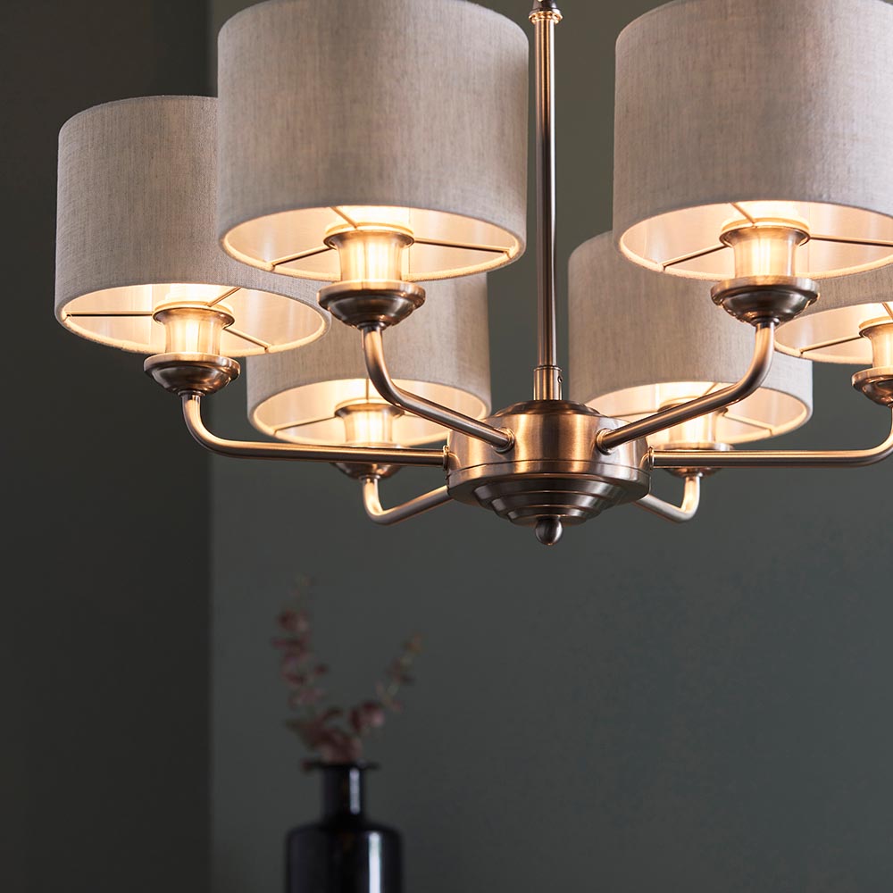 Highclere 6lt pendant