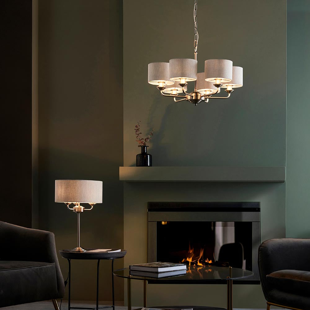 Highclere 6lt pendant