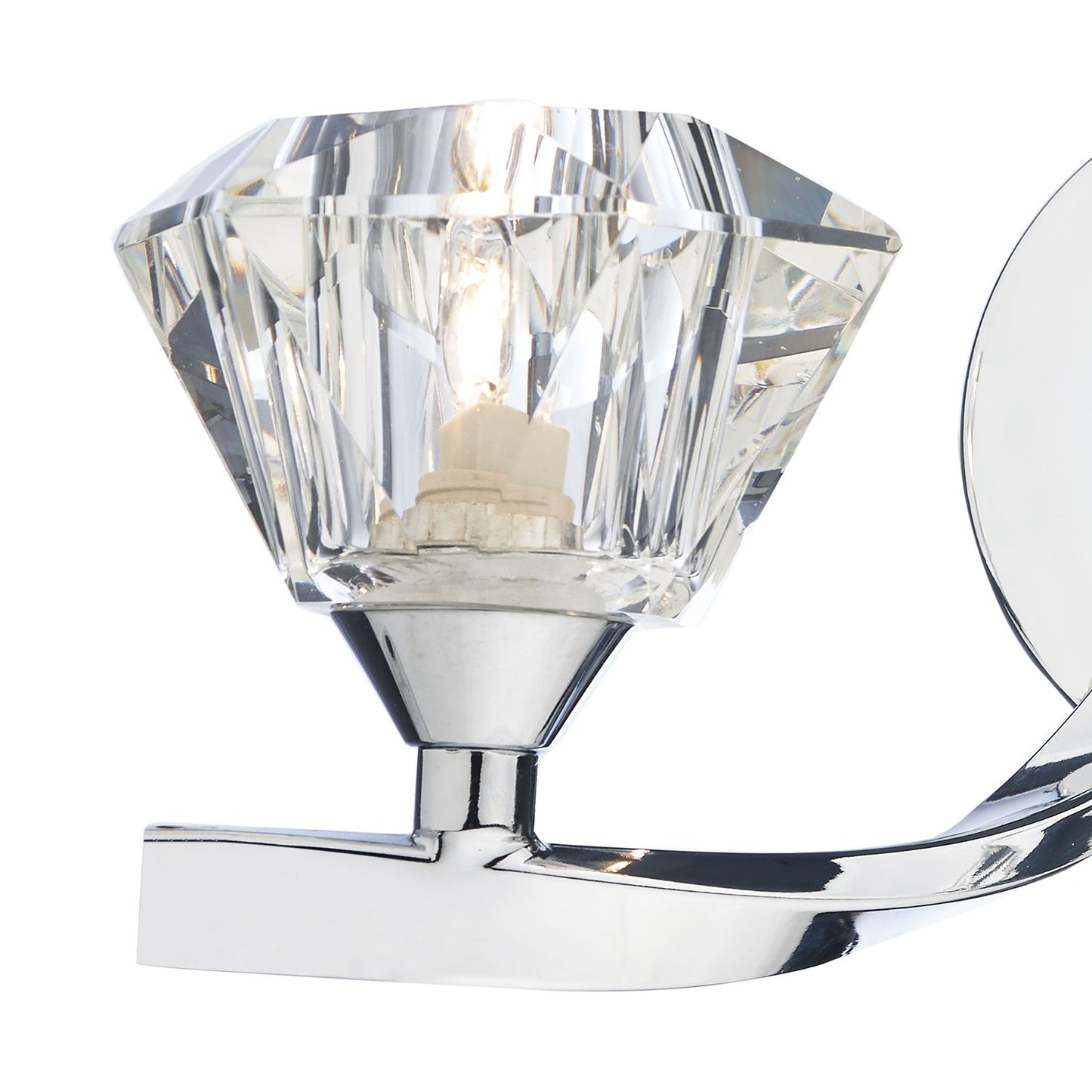 Ancona 2 Light Wall Light Polished Chrome and Crystal