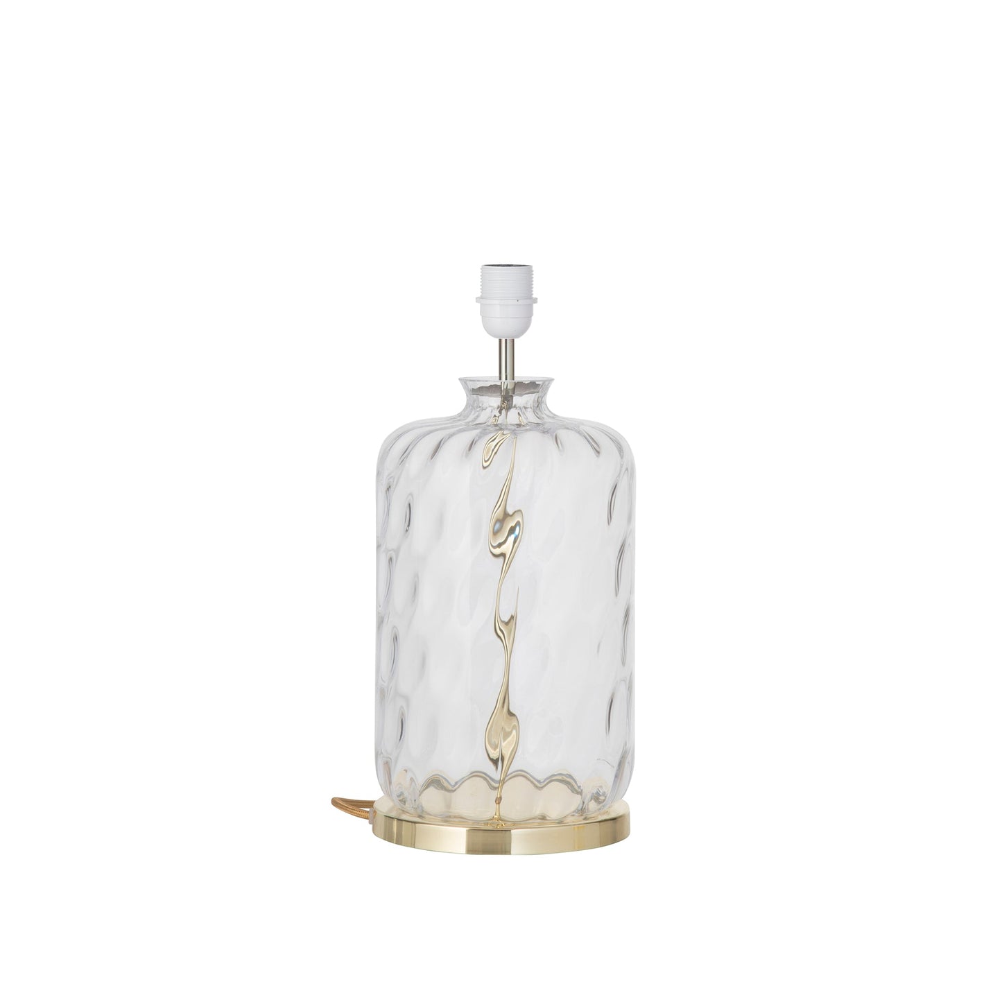 Pillar   Table lamp base Clear  Dimples