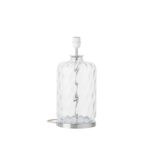 Pillar   Table lamp base Clear Dimples