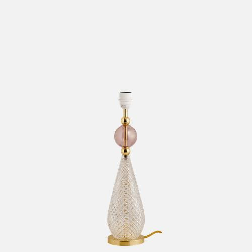 Smykke  Table lamp base M Crystal check Obsidian ball