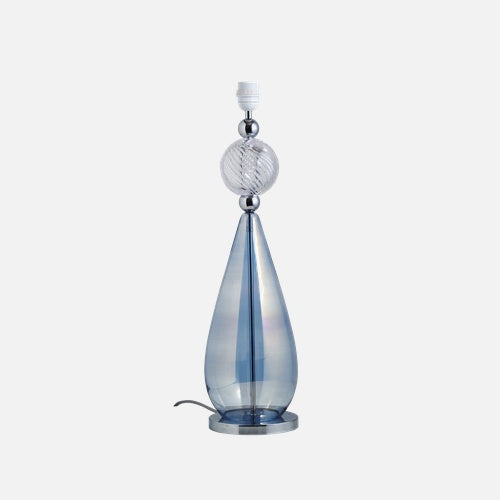 Smykke Table/floor lamp base L Topaz blue Crystal swirl ball