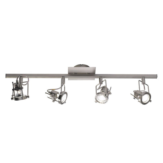 Bauhaus 4 Light Bar Spotlight Satin Chrome