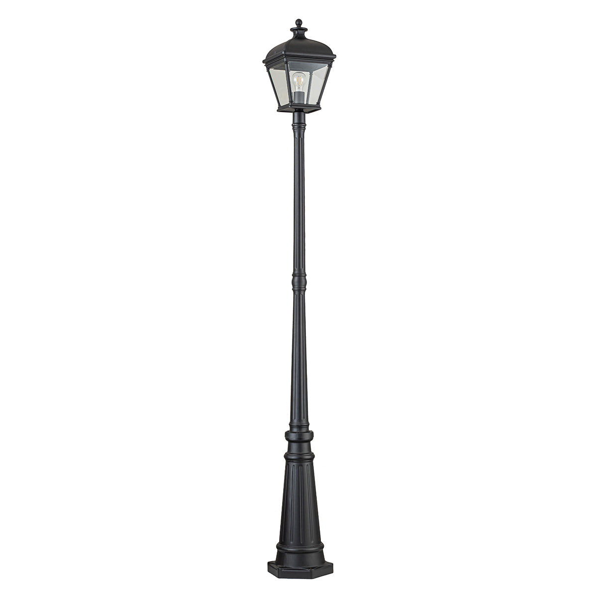 Bayview 1 Light Lamp post – Black (Stock ETA)