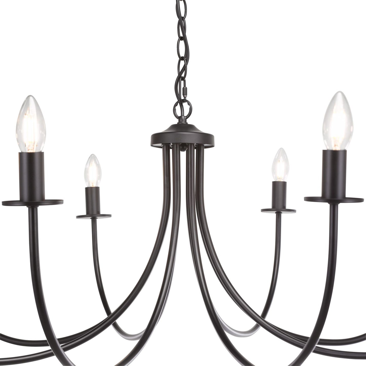 Becca 8 Light Pendant Matt Black Fitting Only