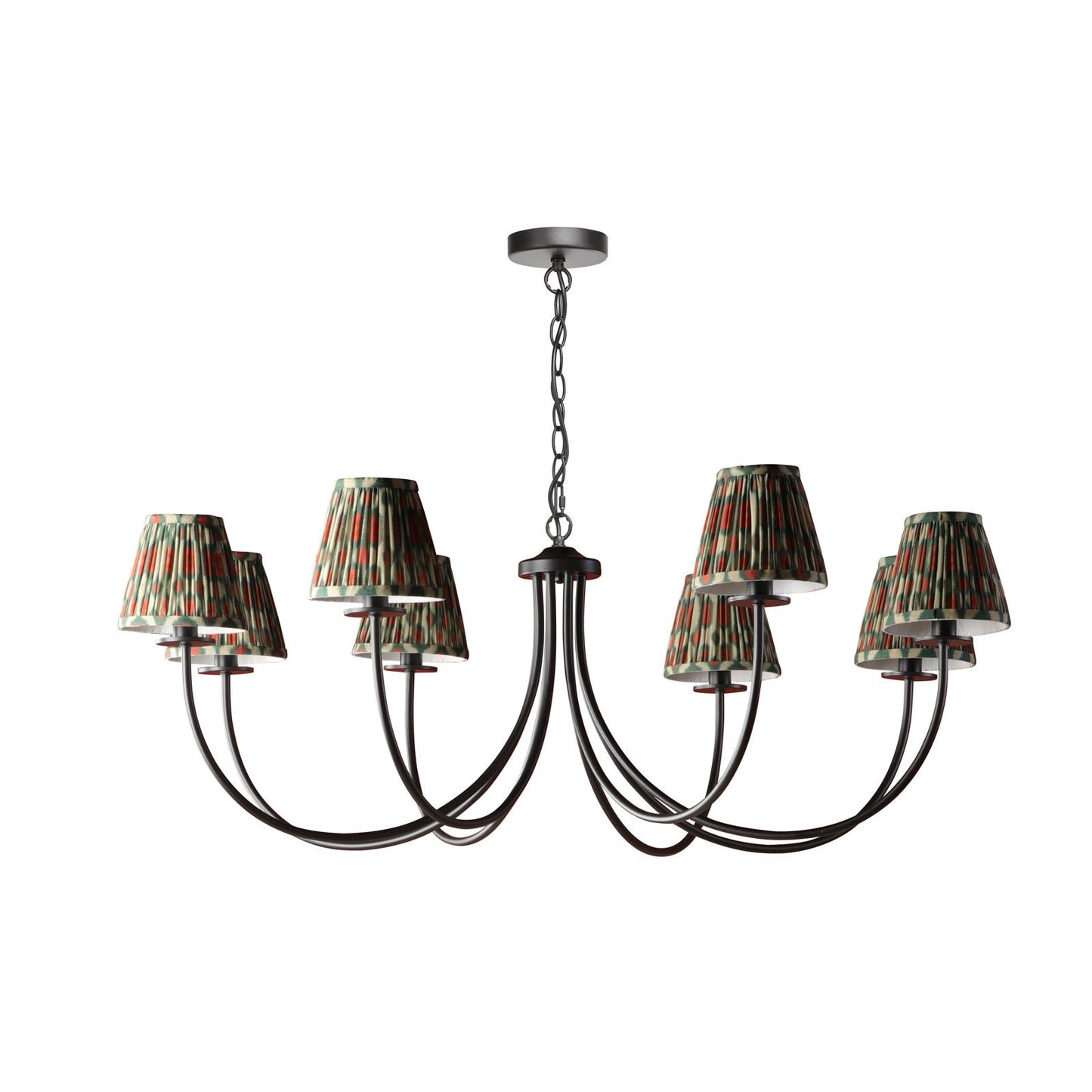 Becca 8 Light Pendant Matt Black Fitting Only