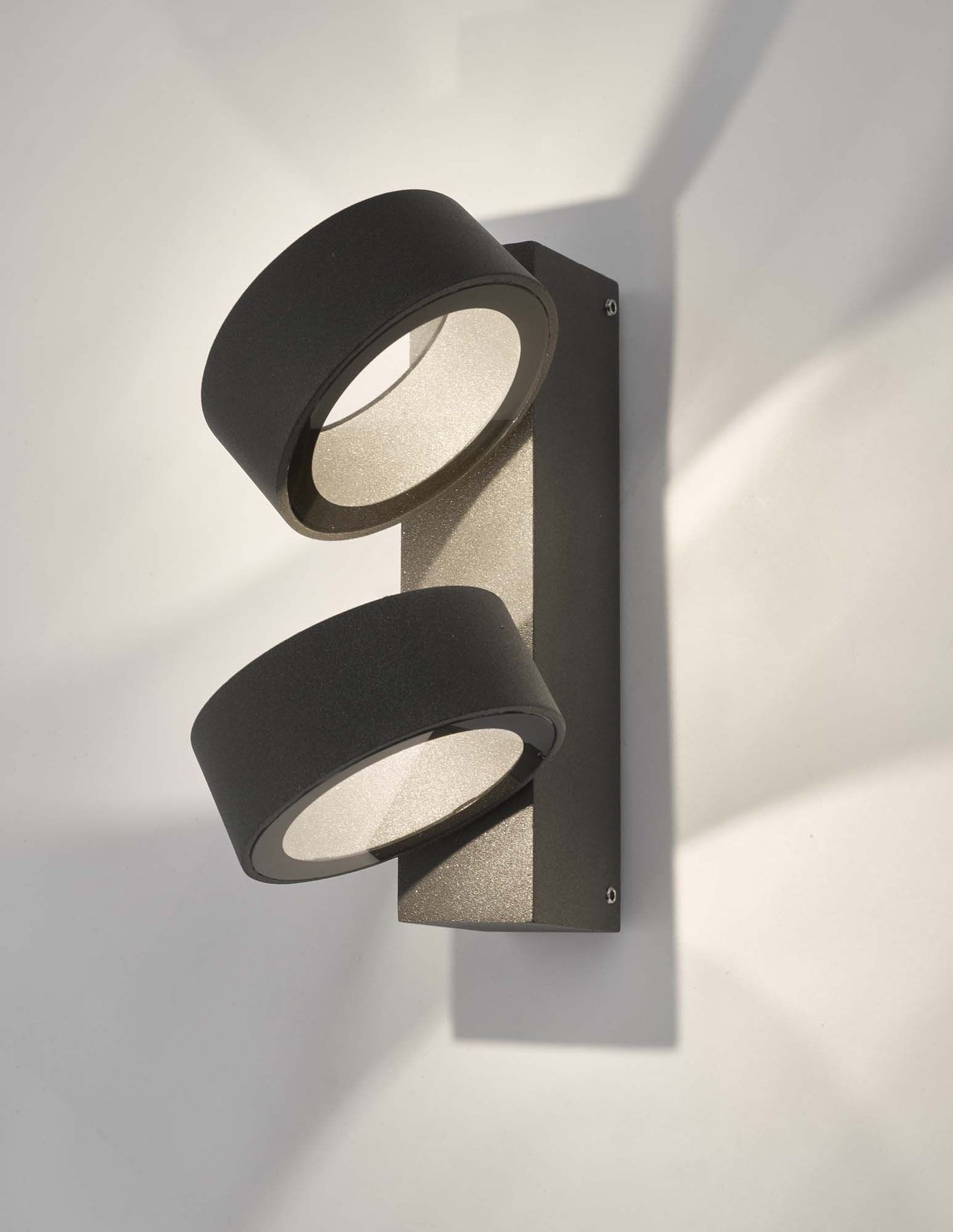 Bohdan Outdoor 2 Light Wall Light Matt Grey IP65 LED