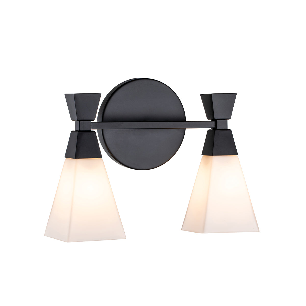 Bowtie 2 Light Wall Light – Matte Black (Stock ETA)