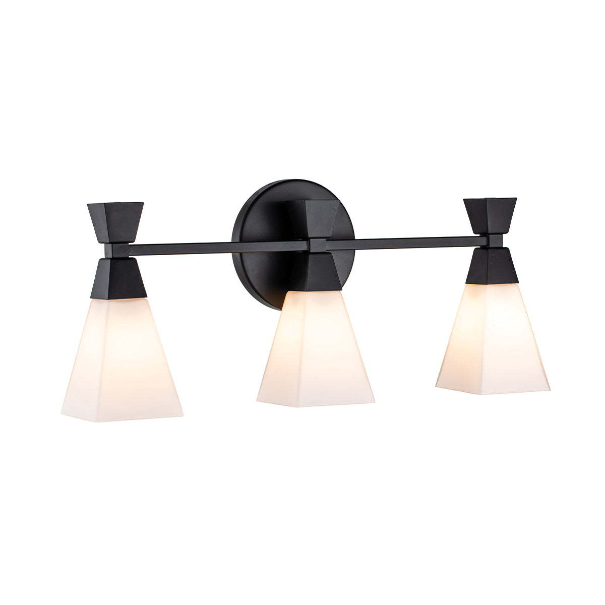 Bowtie 3 Light Wall Light – Matte Black (Stock ETA)