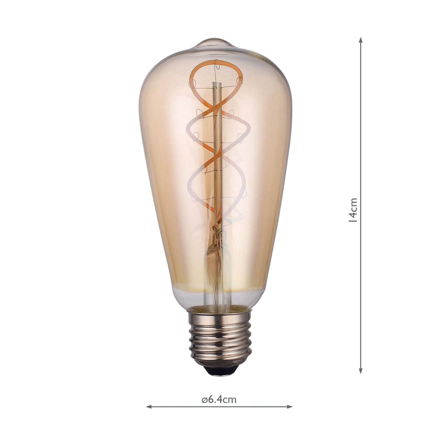 (Pack of 5) LED Rustika Light Bulb (Lamp) ES/E27 4W 160LM