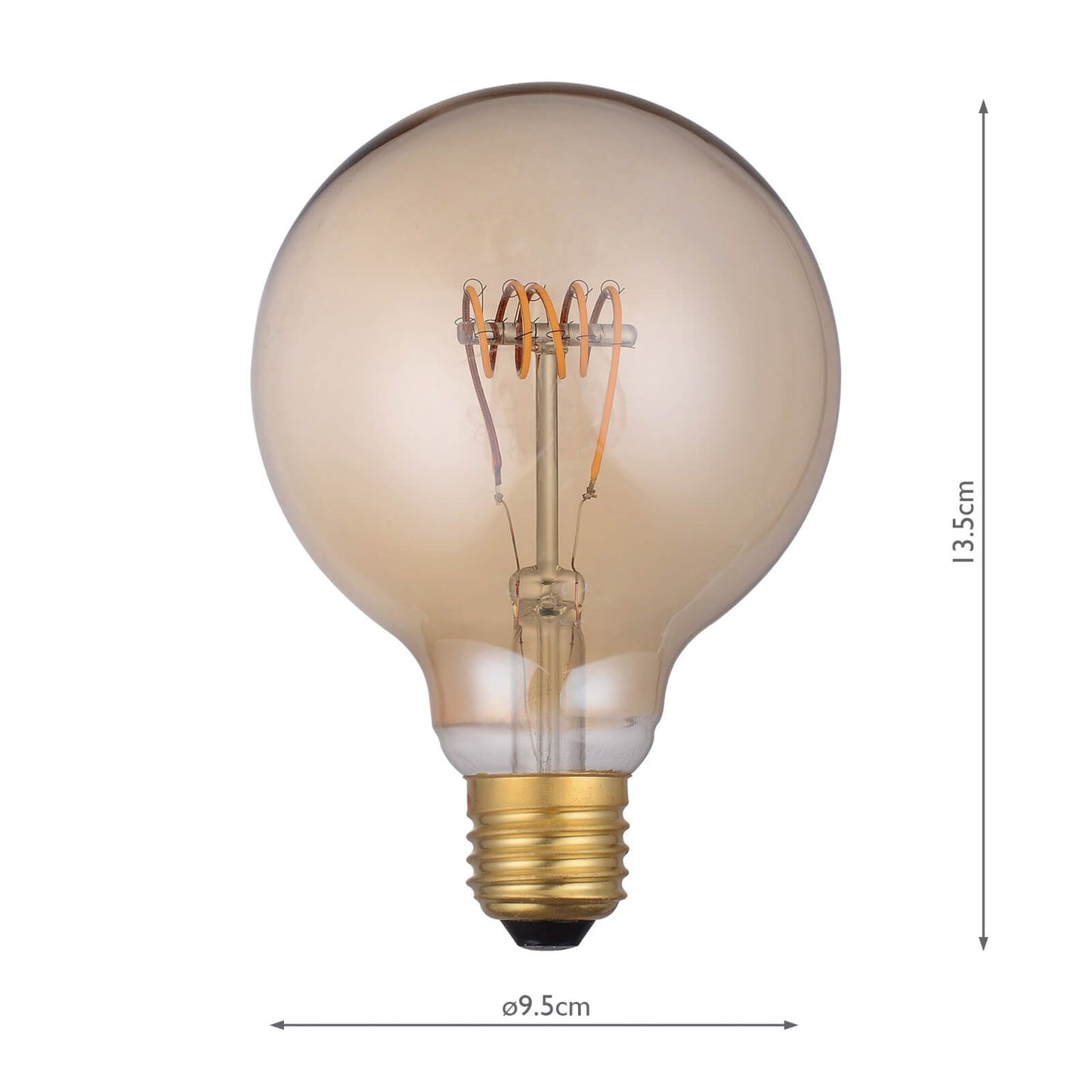 (Pack of 5) LED Medium Globe Light Bulb (Lamp) ES/E27 4W 200LM