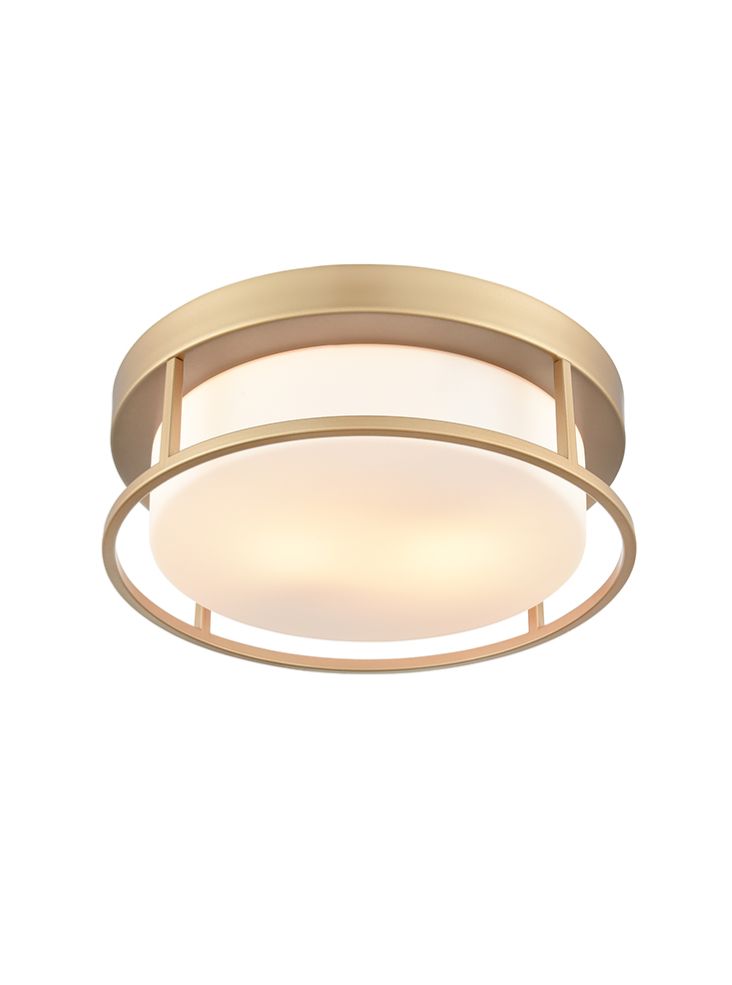 Blaine Gold Painted 300mm Flush Ceiling Fitting