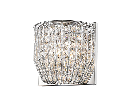 Impex Talin Carlo 1 Light Crystal Wall Light Chrome - SPECIAL OFFER