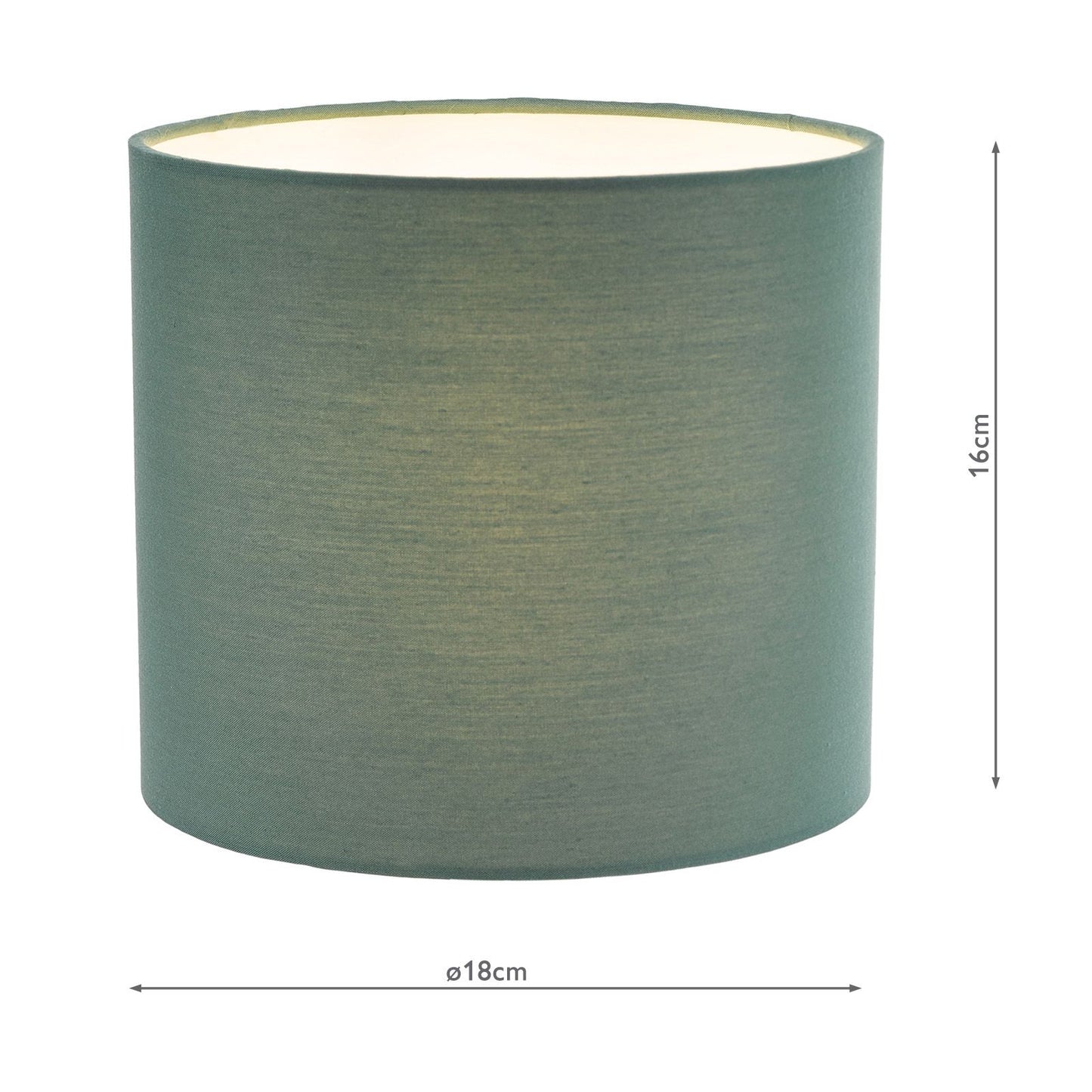 Chloris Green Cotton Drum Shade 18cm