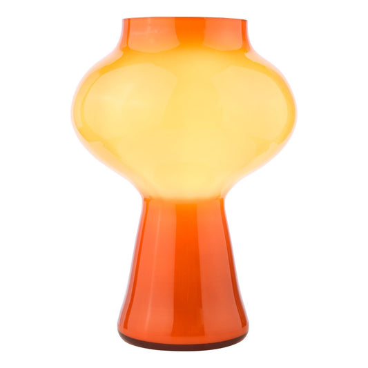 Chrissy Table Lamp Orange Art Glass