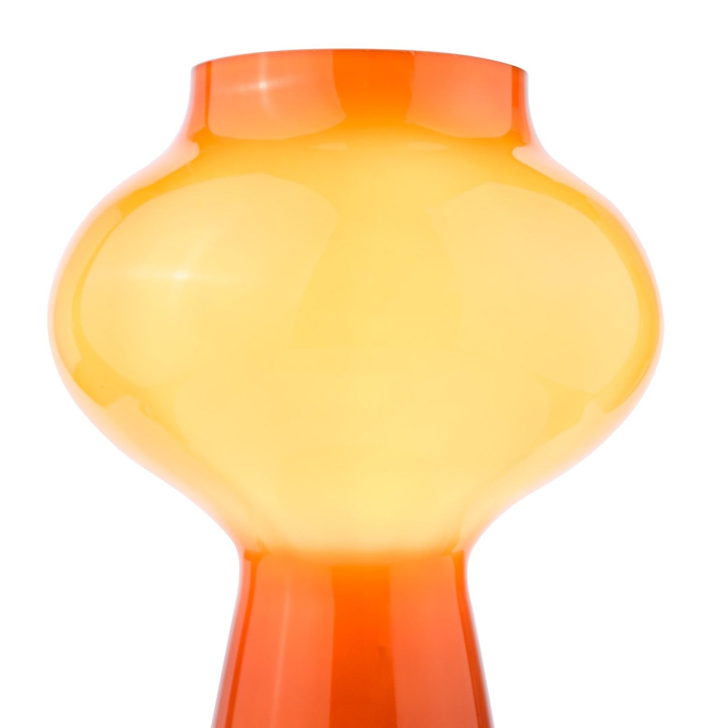 Chrissy Table Lamp Orange Art Glass