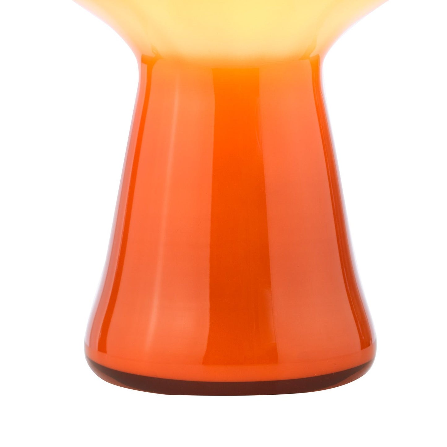 Chrissy Table Lamp Orange Art Glass