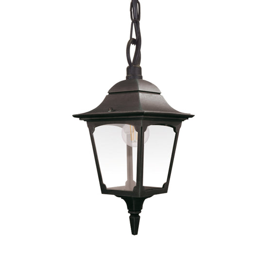 Chapel 1 Light Lantern – Black