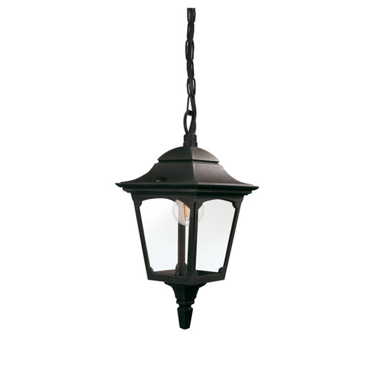 Chapel 1 Light Pendant – Black