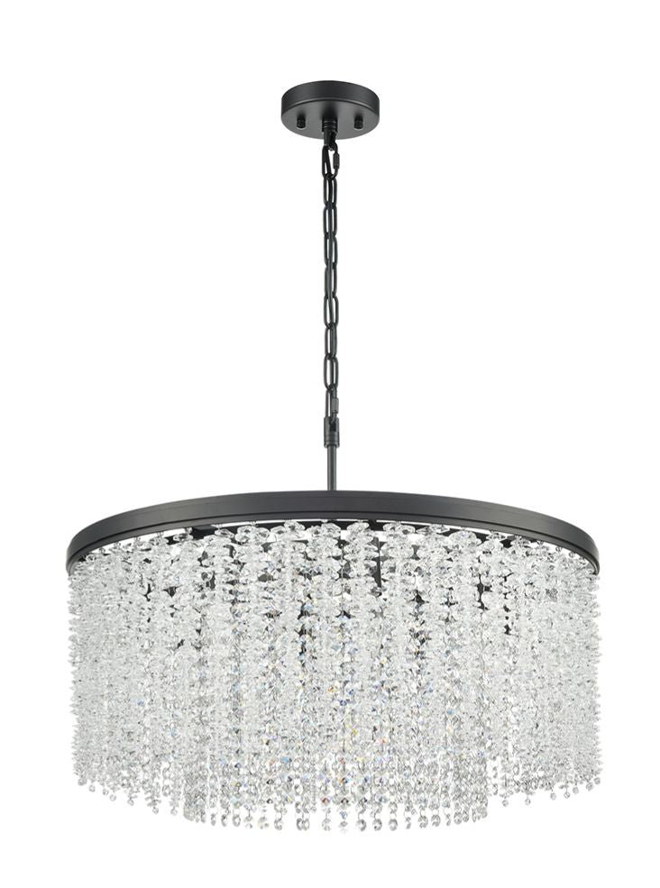 Coral 8lt Pendant in matt black