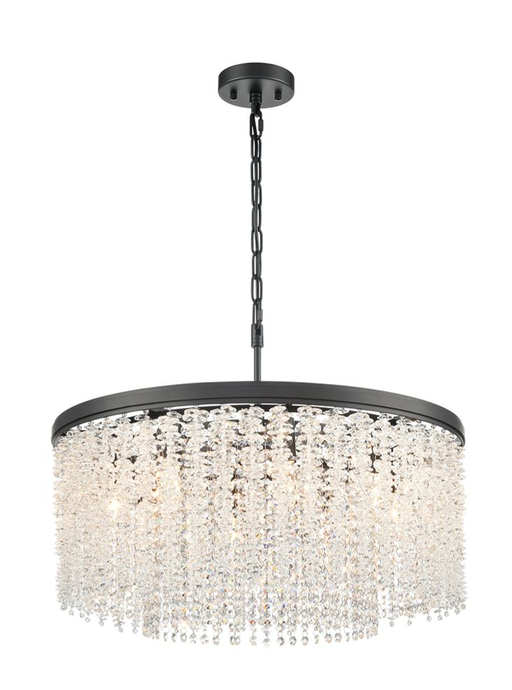 Coral 8lt Pendant in matt black