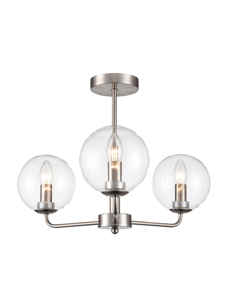 Court 3lt Fitting in Satin Nickel