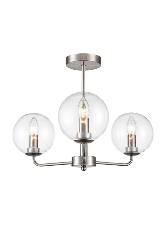 Court 3lt Fitting in Satin Nickel