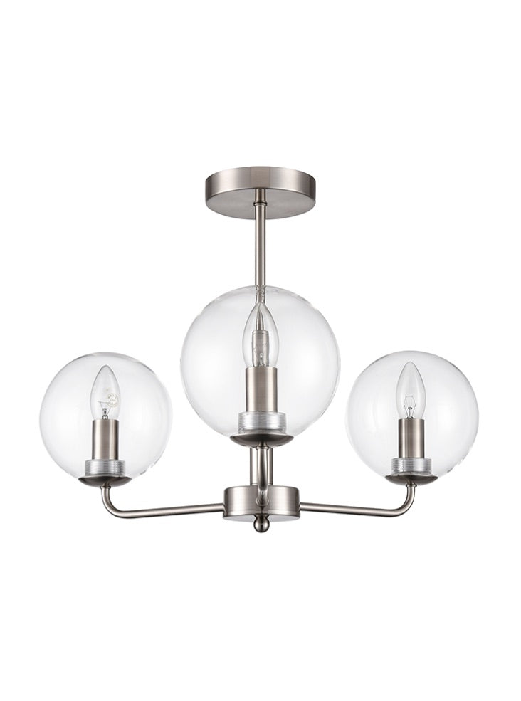 Court 3lt Fitting in Satin Nickel