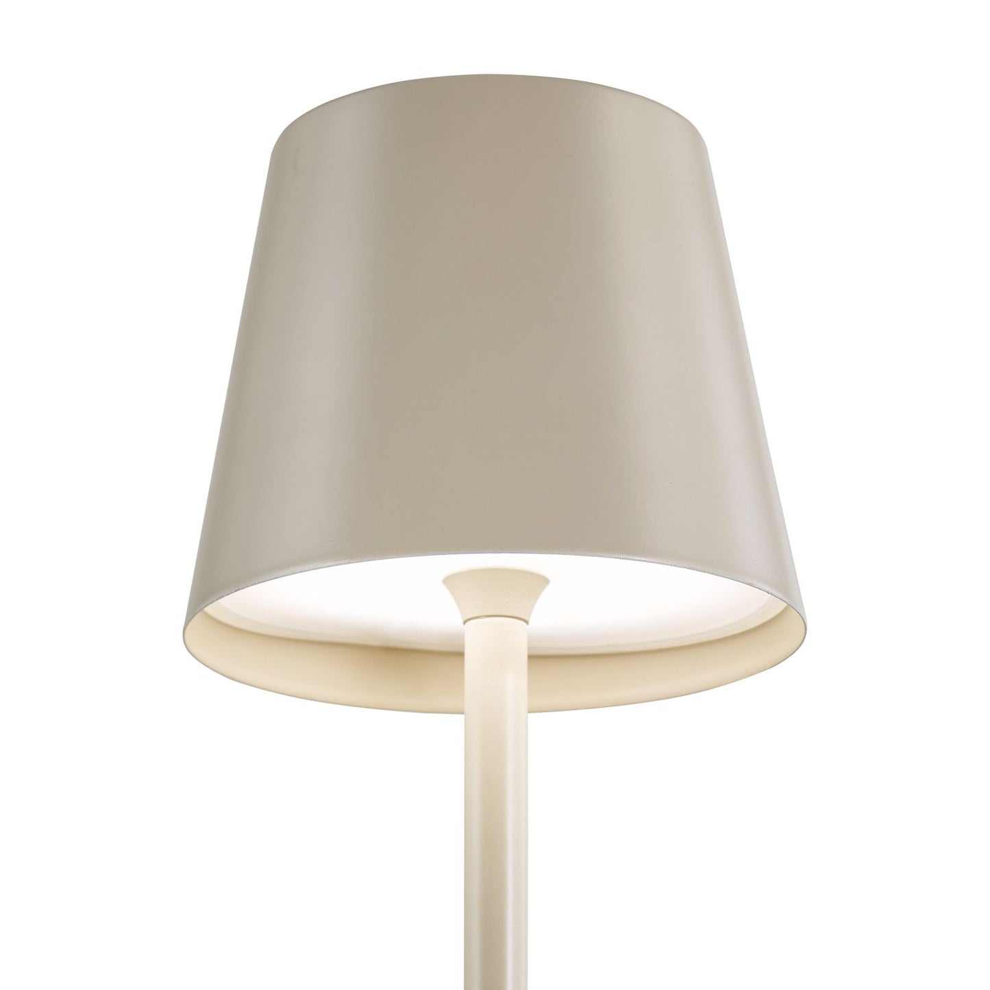 Derrick Rechargeable Outdoor Table Lamp Satin Taupe LED IP54