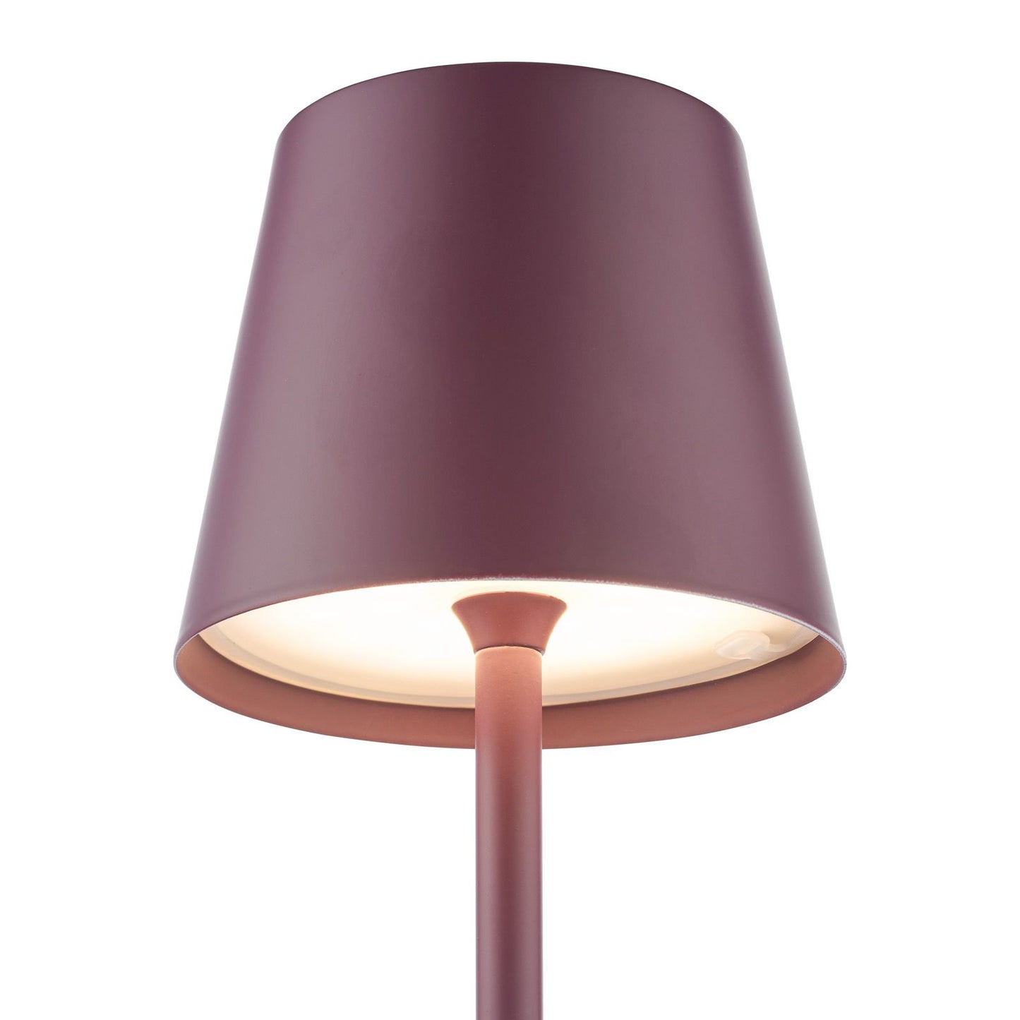 Derrick Rechargeable Outdoor Table Lamp Satin Purple LED IP54